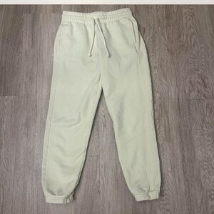 TNA cozy Light Cream Sweatpants